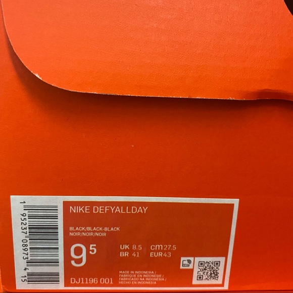 Nike DEFYALLDAY Black Athletic Training Sneakers Shoes DJ1196-001 Mens Size - Picture 8 of 10